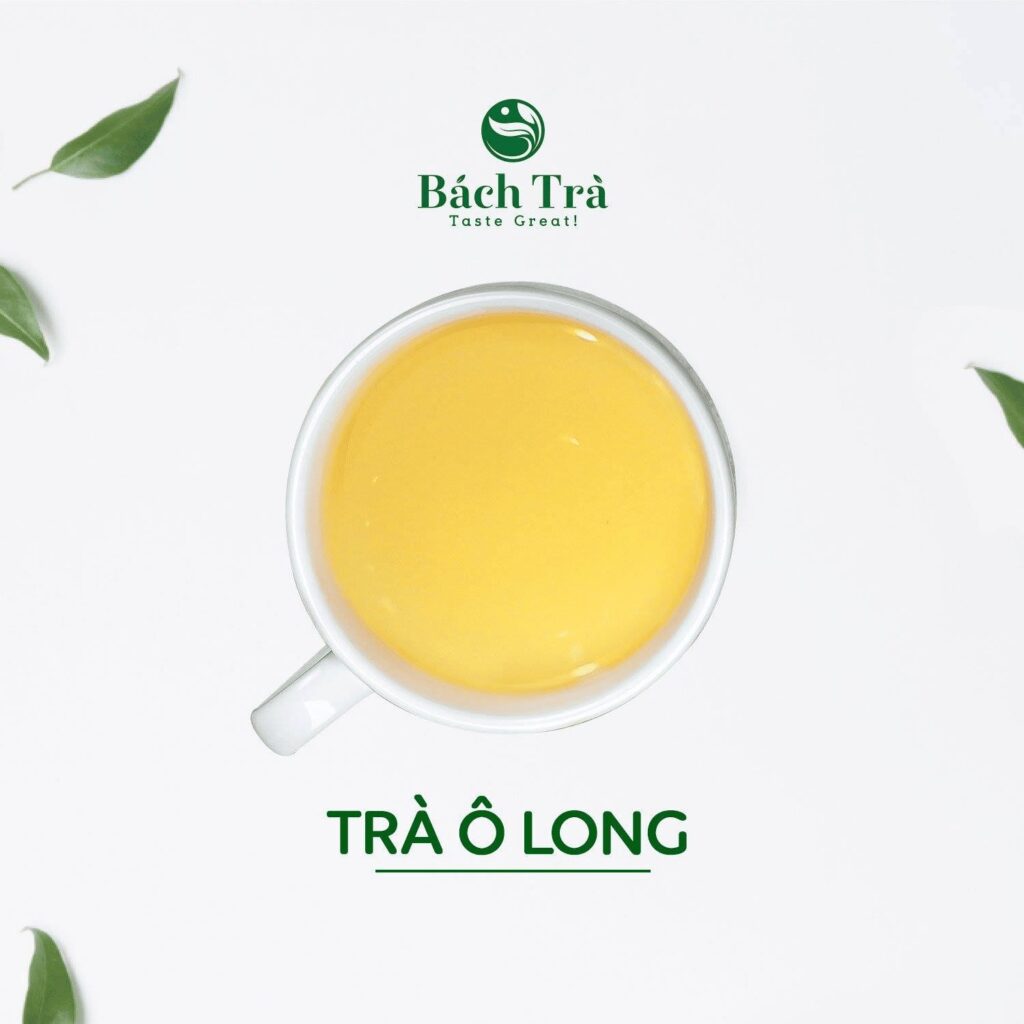 (Trà Ô Long có màu vàng sánh, vị bền, thơm lâu)